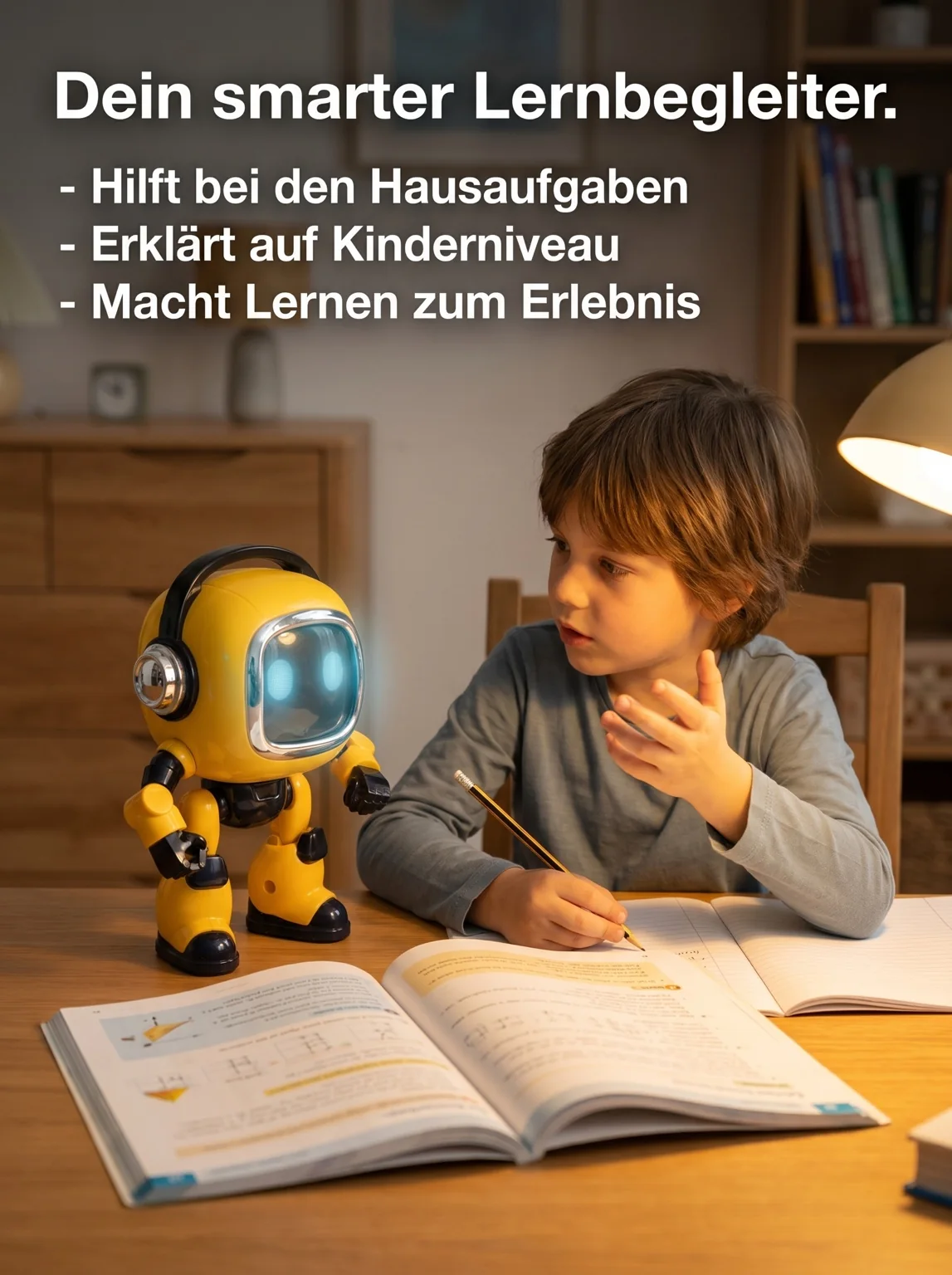Kind und Cosmo erkunden gemeinsam die Welt